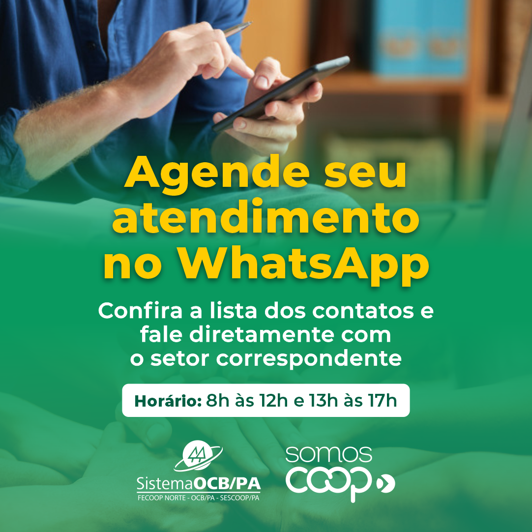 Agende seu atendimento via Whatsapp