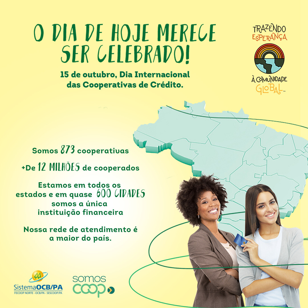 Dia Internacional do Cooperativismo de Crédito inspira esperança em todo o mundo