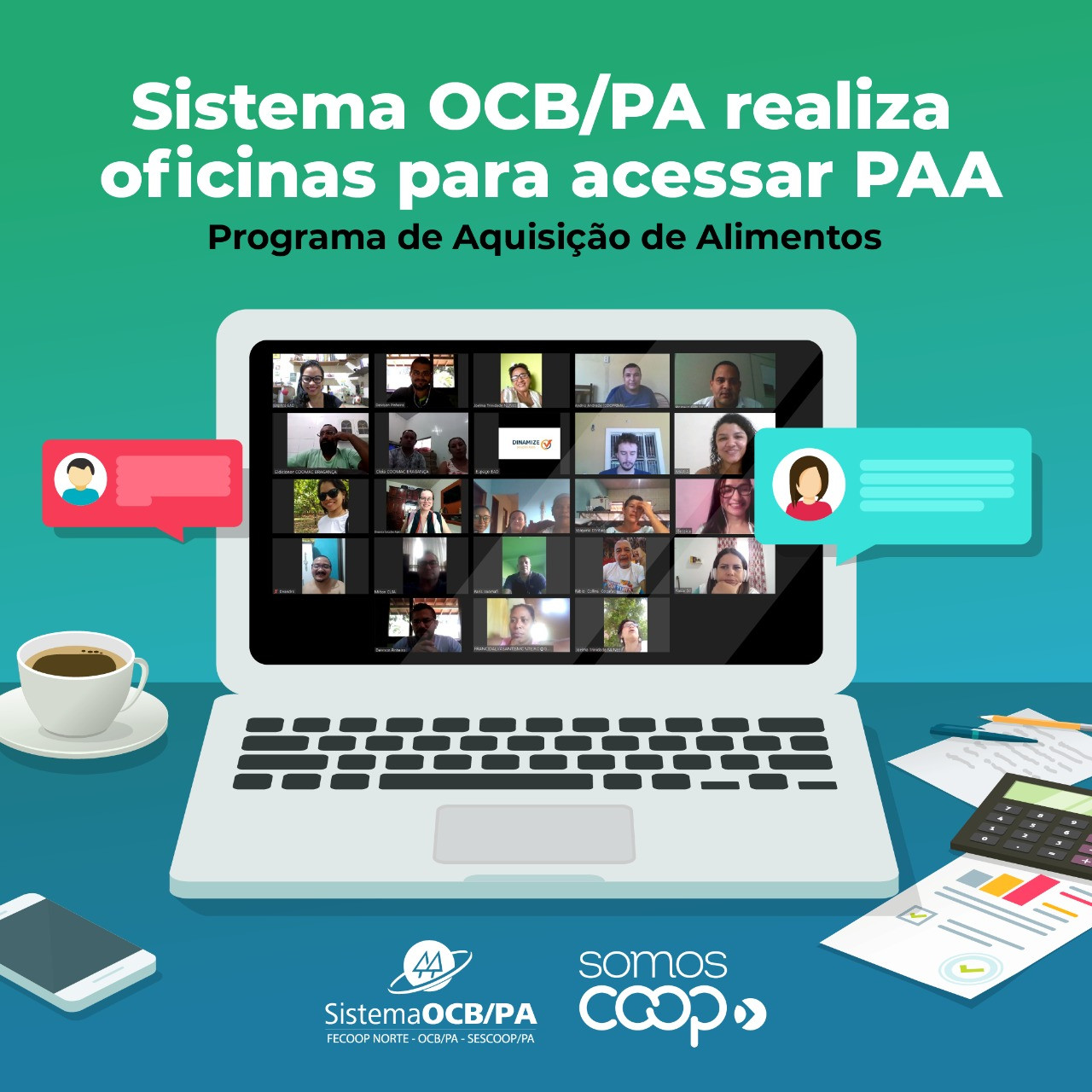 Sistema OCB/PA realiza oficinas para acessar PAA
