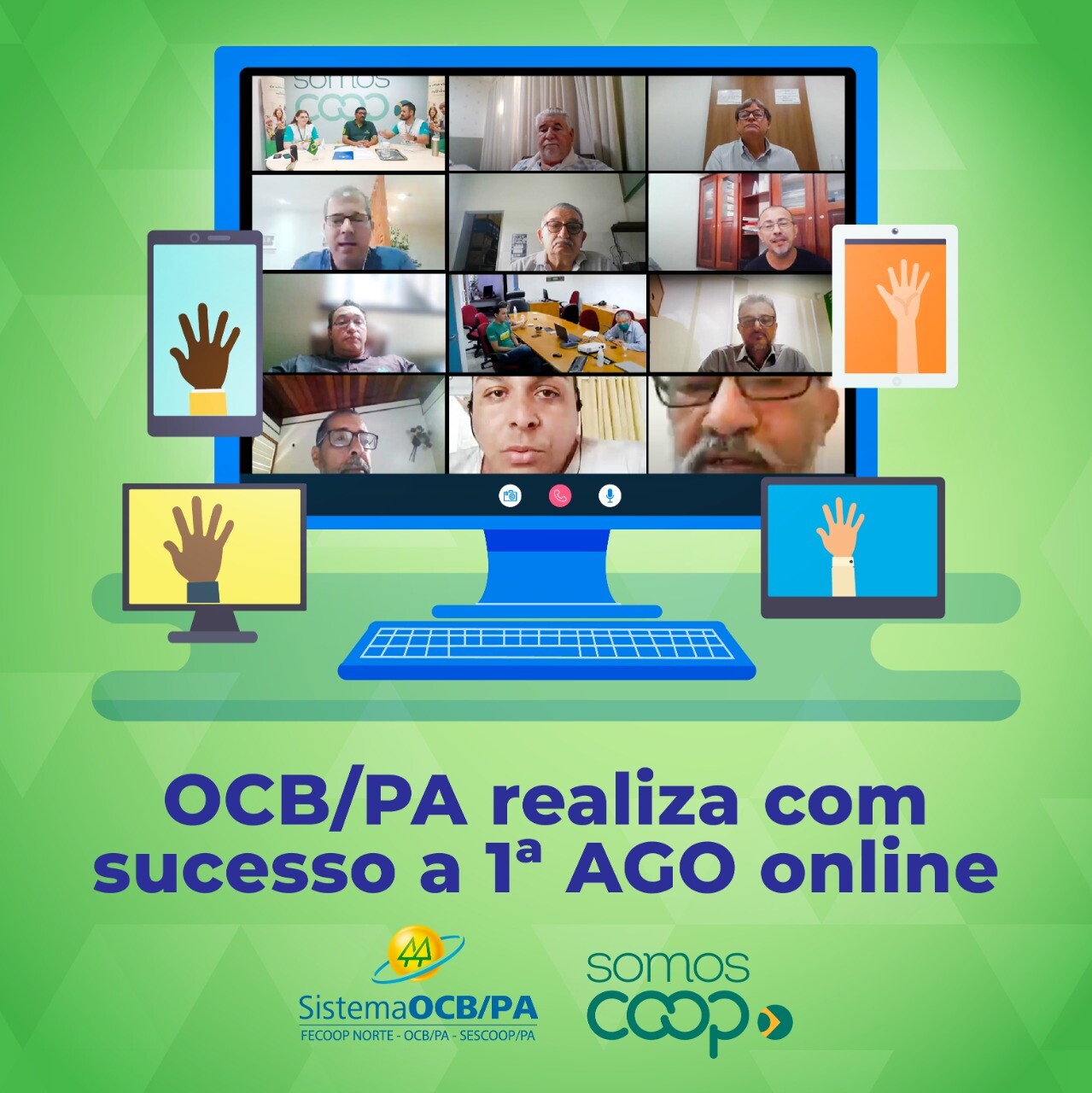 OCB/PA realiza com sucesso a 1ª AGO online