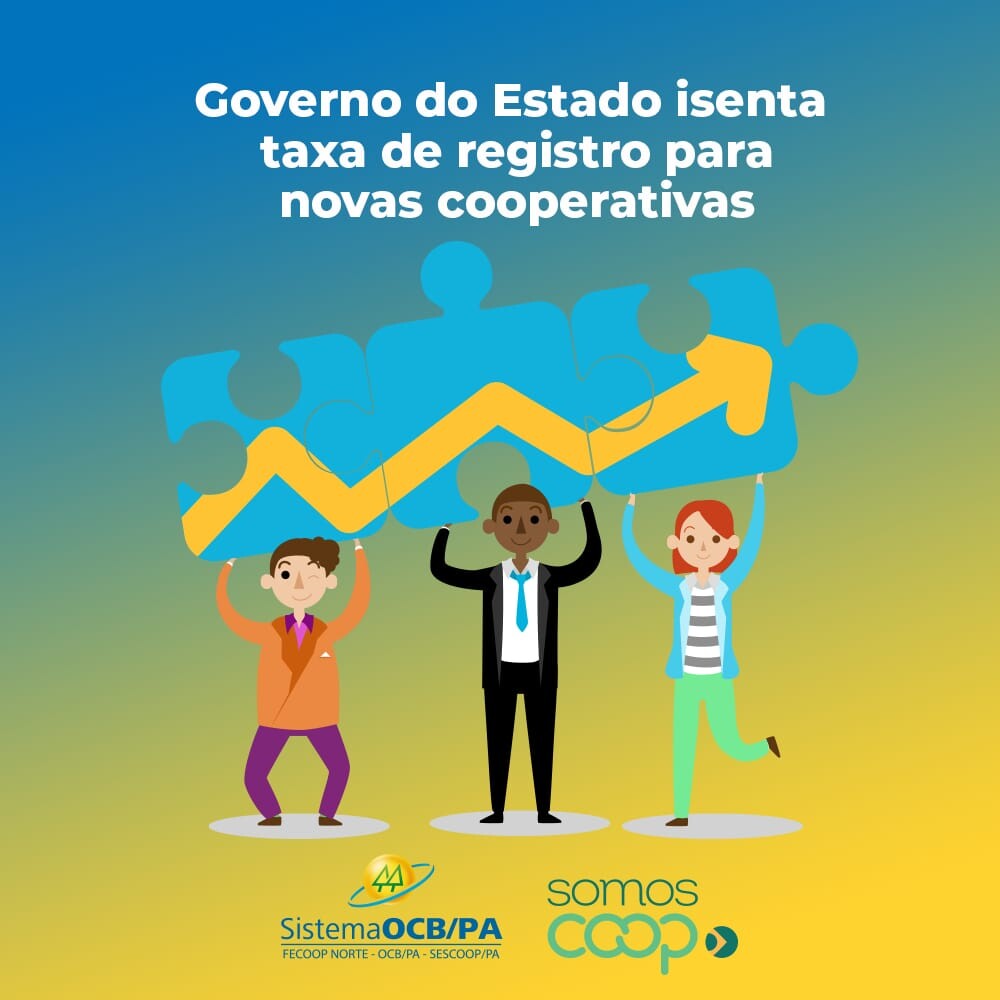 Governo do Estado isenta taxa de registro para novas cooperativas