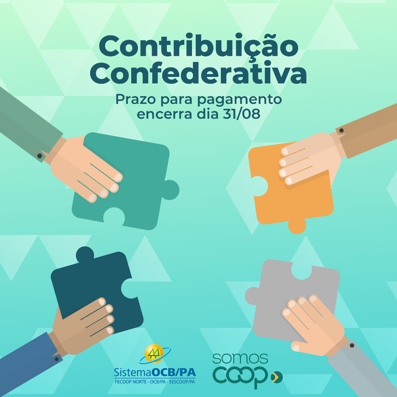 Prazo para pagamento da Contribuição Confederativa encerra dia 31 de agosto