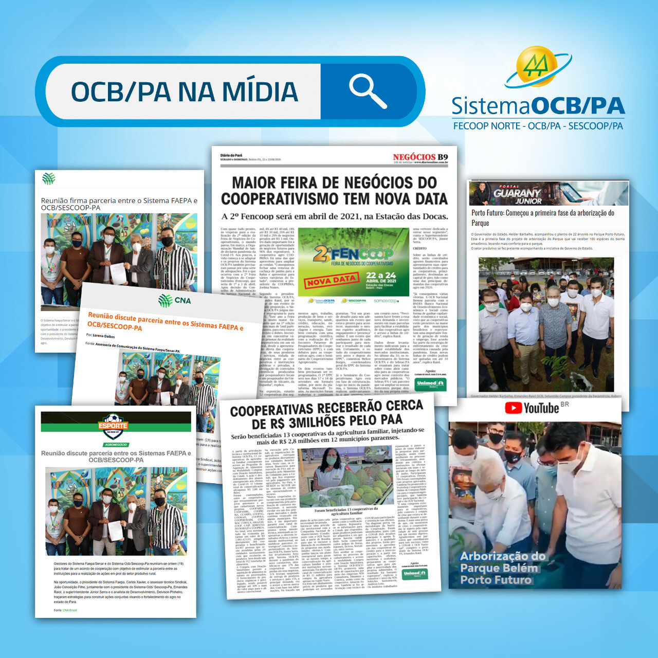 Sistema OCB/PA é destaque na mídia