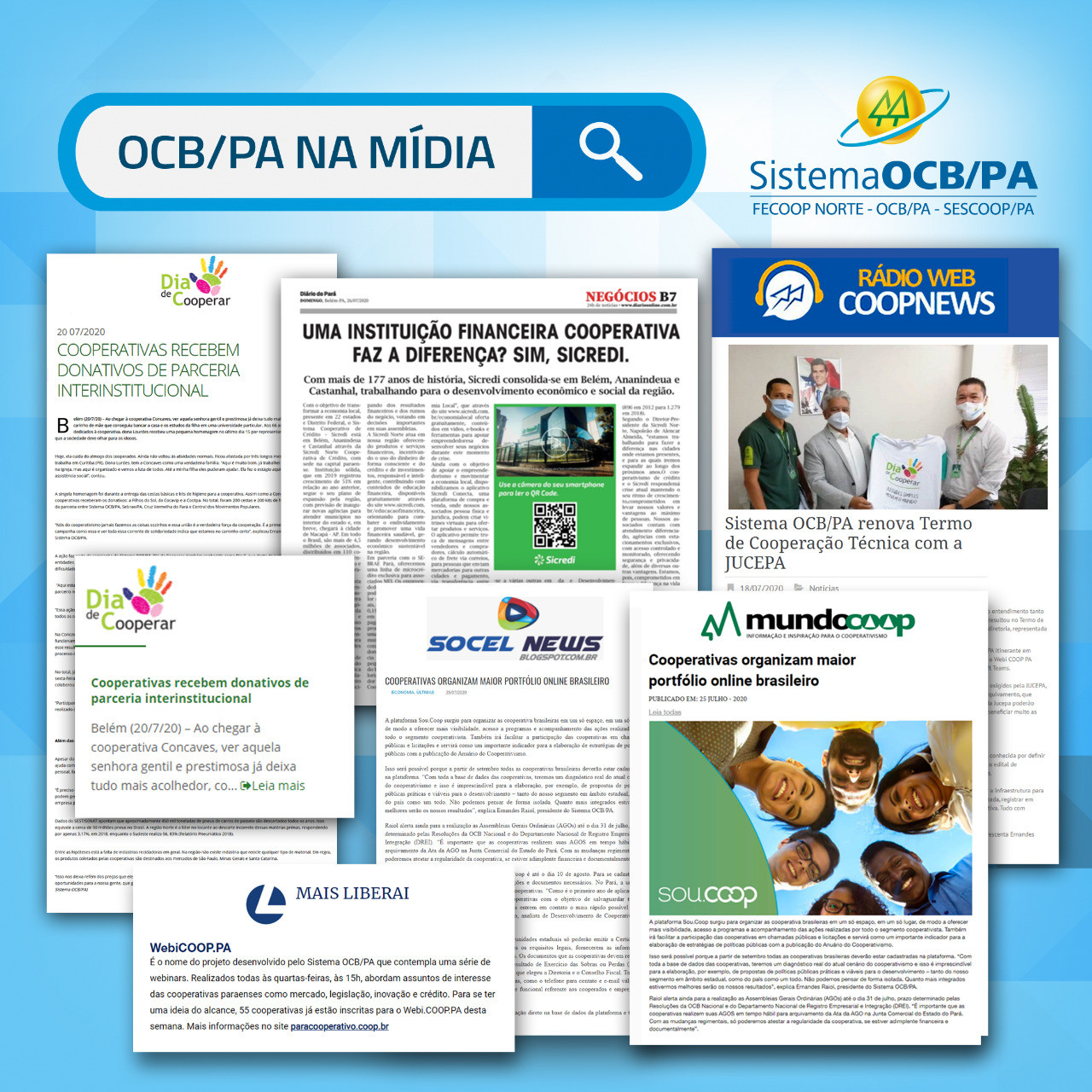 Ações do Sistema OCB/PA são destaque na imprensa