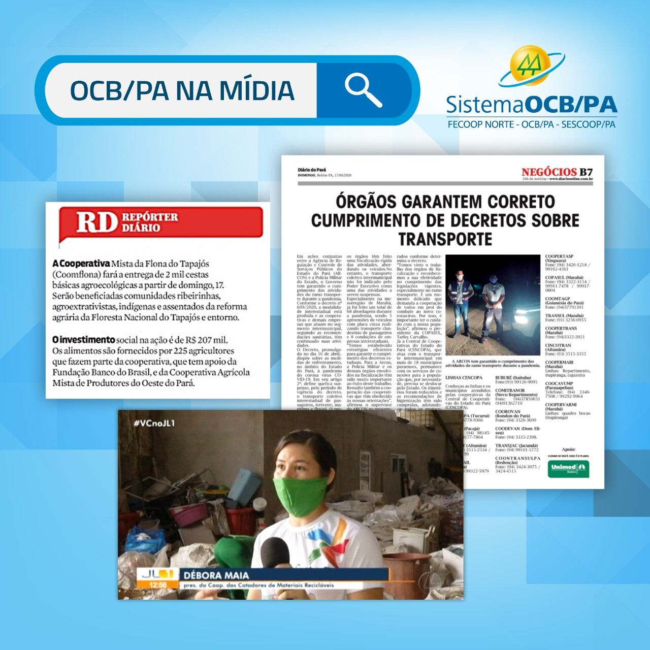 OCB/PA Na Mídia - Confira os destaques do cooperativismo
