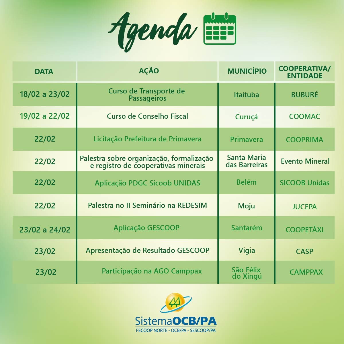 Agenda Semanal