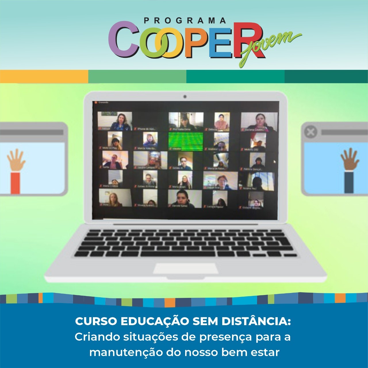 Professores do Cooperjovem participam de formação EAD