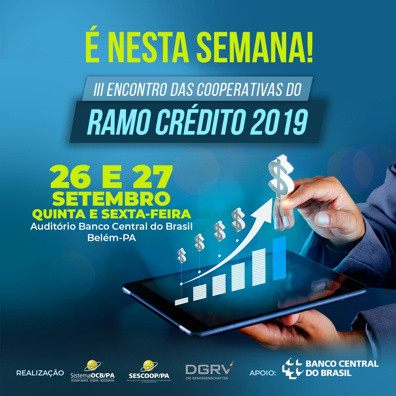 Encontro do ramo crédito ocorre na próxima quinta (26)
