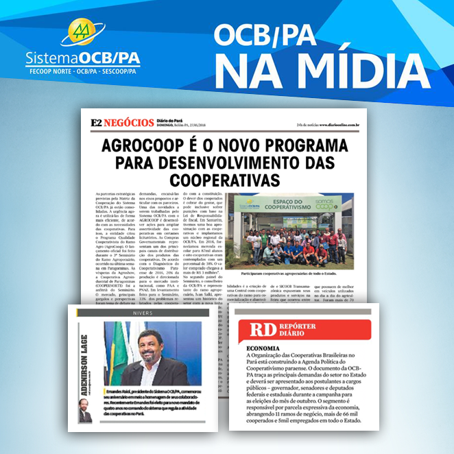 OCB/PA na Mídia!
