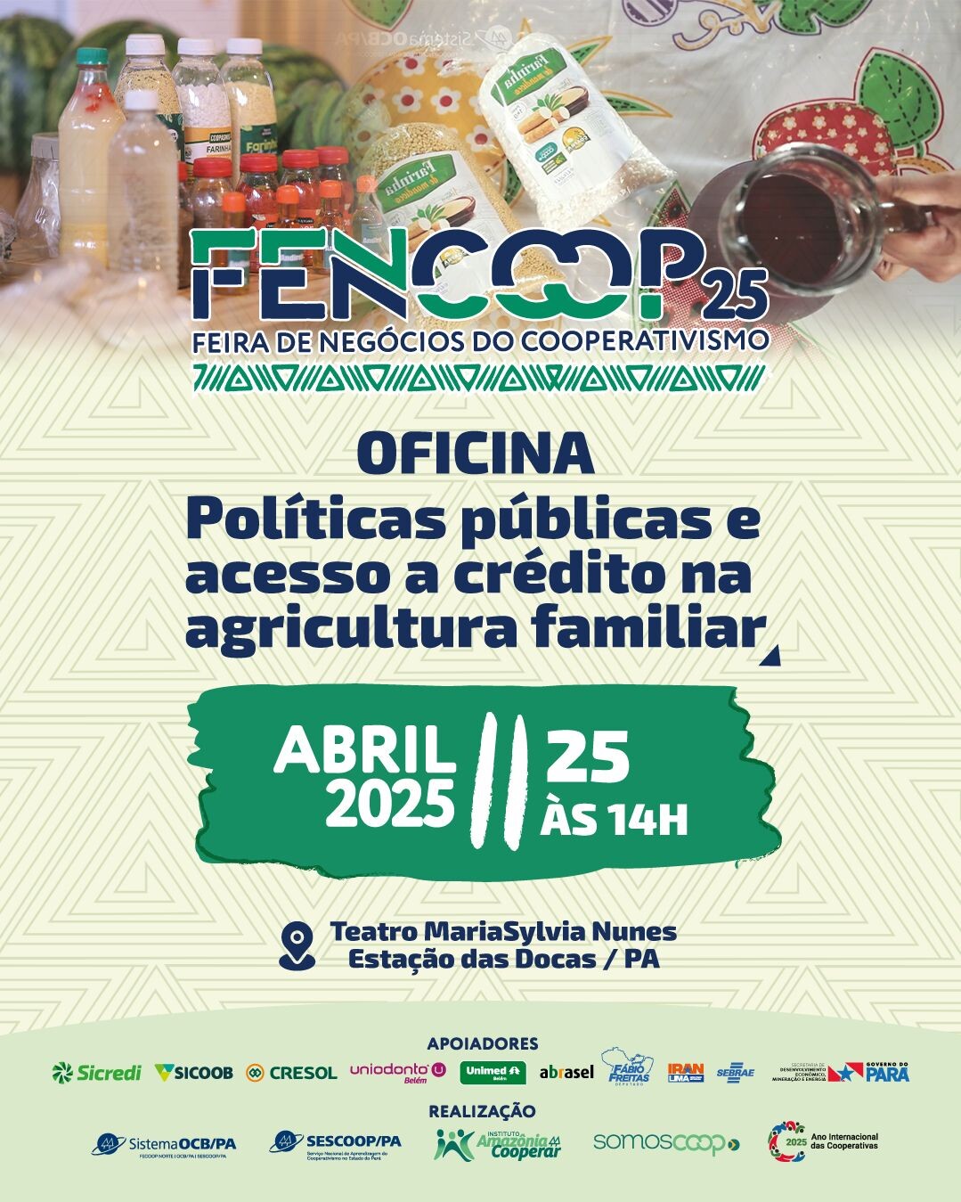 FENCOOP 2025: Sistema OCB/PA e MDA debatem políticas públicas e acesso ao crédito com as cooperativas da agricultura familiar