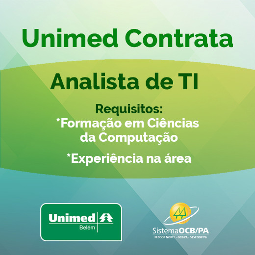 Unimed Belém contrata!  