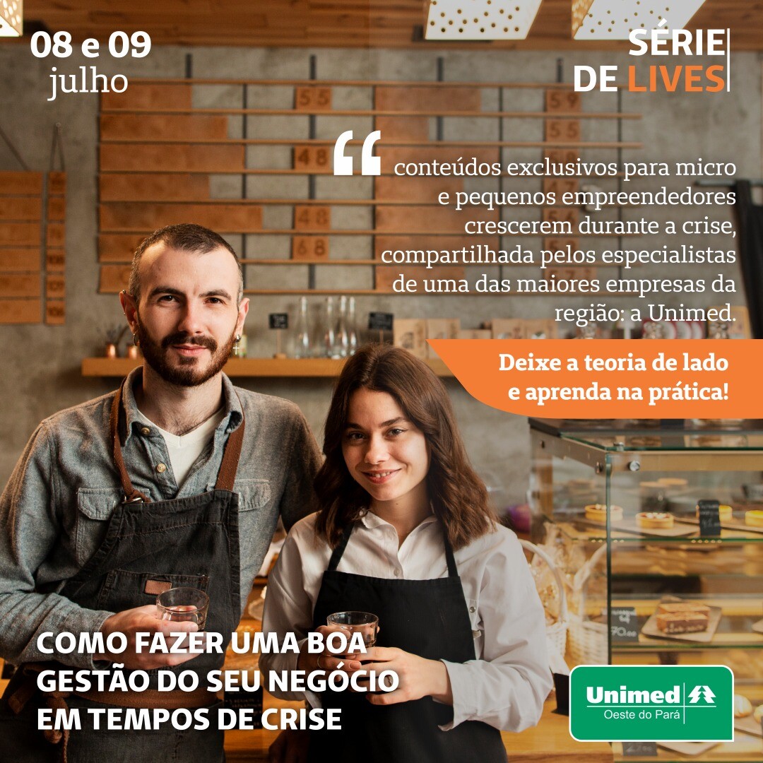 Unimed Oeste promove Webinar para ajudar pequenas empresas em tempos de crise