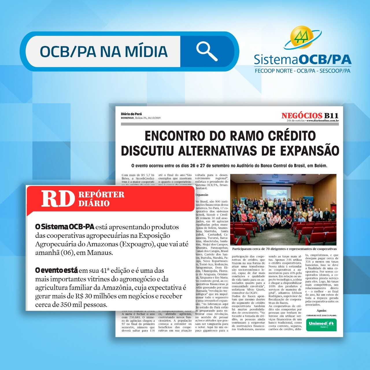 OCB/PA Na Mídia - Expoagro e Encontro de Cooperativas de Crédito ?