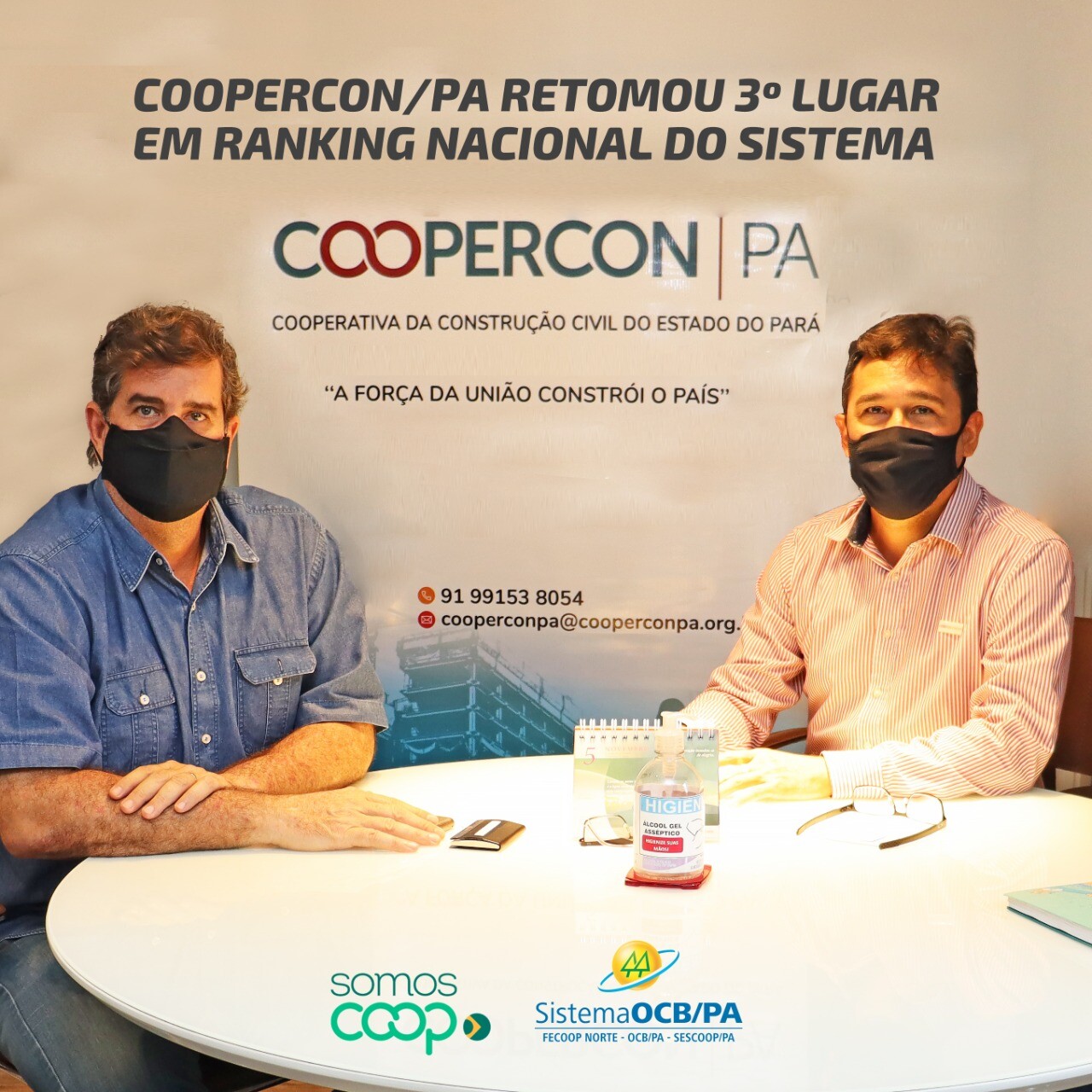 COOPERCON/PA retomou 3º lugar em ranking nacional do sistema