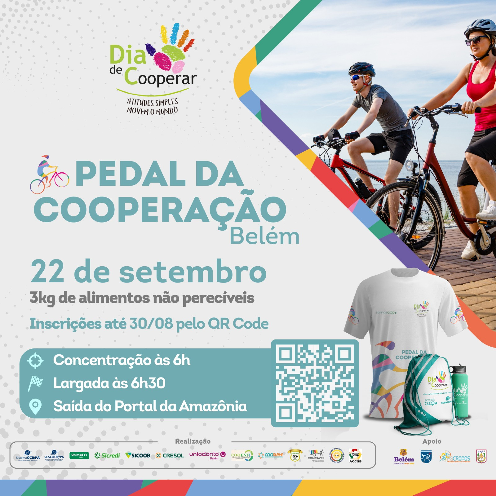 Sistema OCB/SESCOOP/PA abre inscrições para o Pedal da Cooperação edição Belém 2024