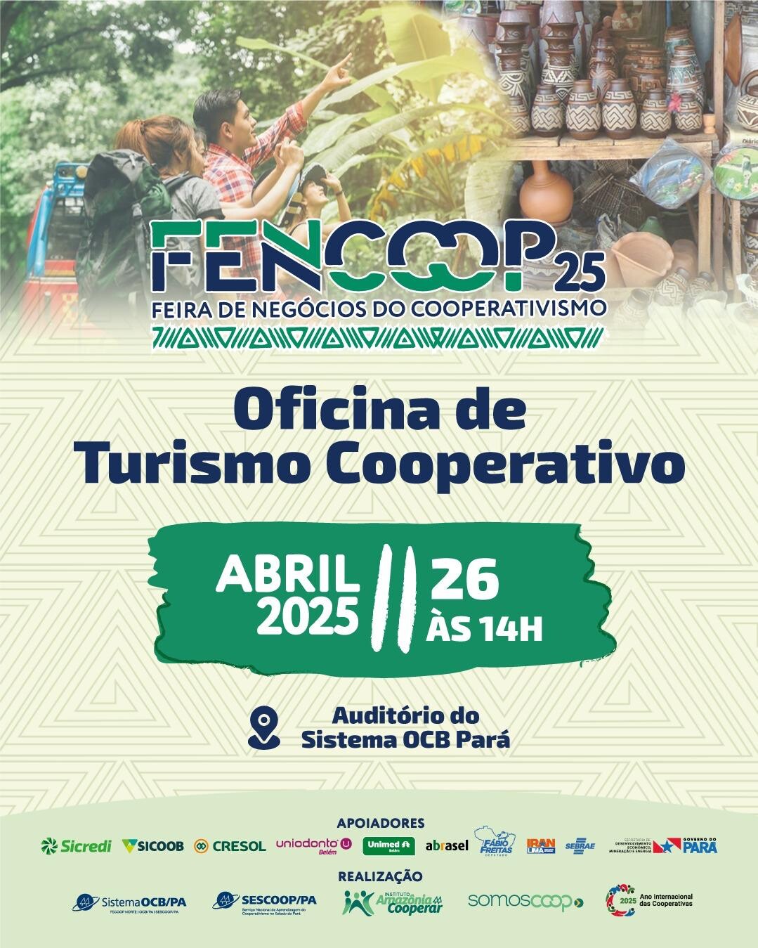 Sistema OCB/PA promove Oficina de Turismo Cooperativo durante a FENCOOP 2025