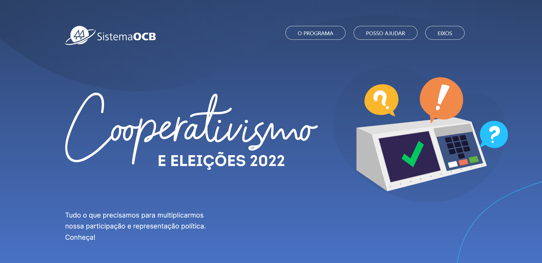 Sistema OCB lança site sobre Cooperativismo e Educação Política