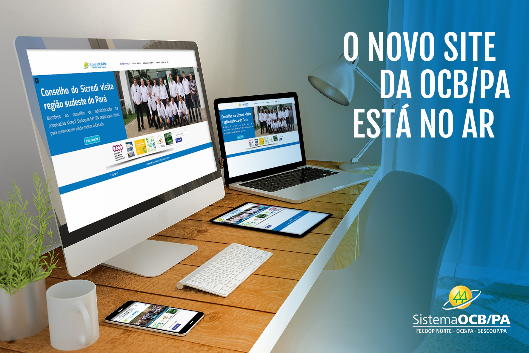Sistema OCB/PA lança novo site