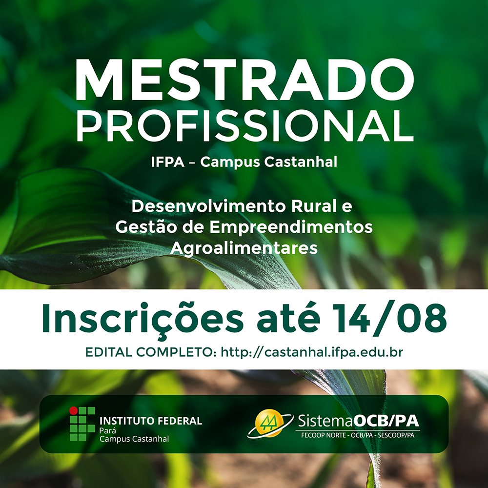Inscrições para o Mestrado encerram amanhã (14)