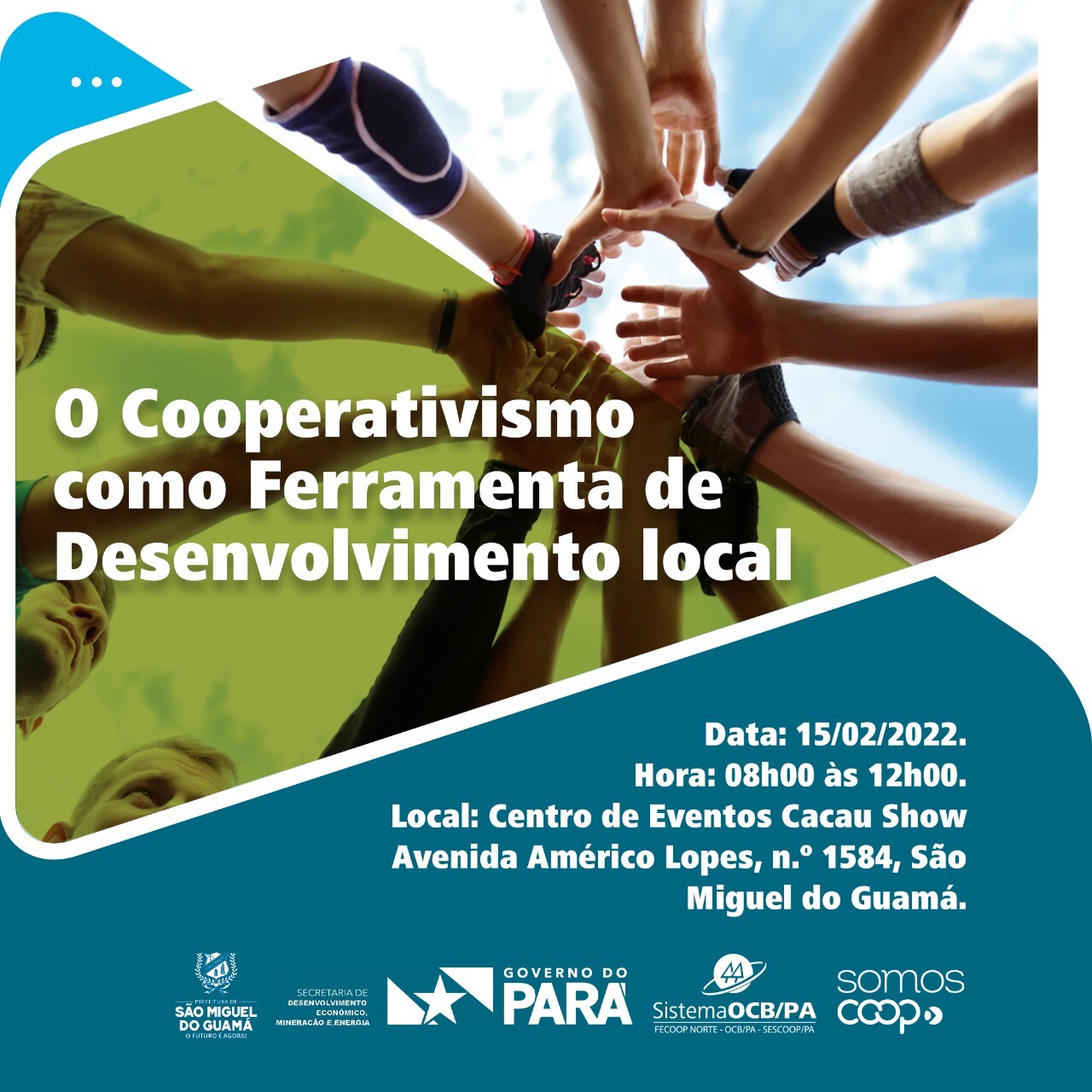 Seminário abordará o potencial do cooperativismo para o desenvolvimento de São Miguel do Guamá
