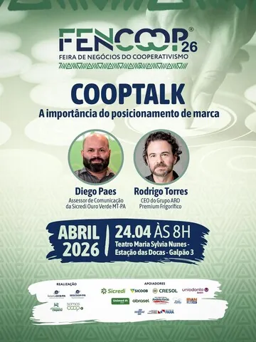 CoopTalk integra programação da FENCOOP® 2026 com a importância do posicionamento de marca no cooperativismo